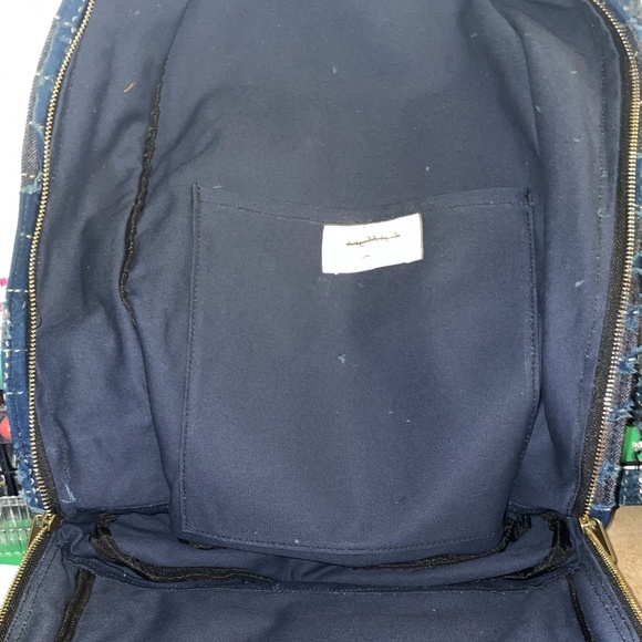 Free People X Momo Indigo Patchwork Denim Backpack